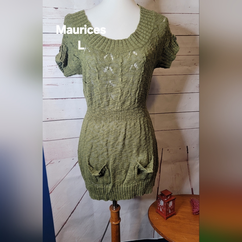 Maurices Green Knit Dress